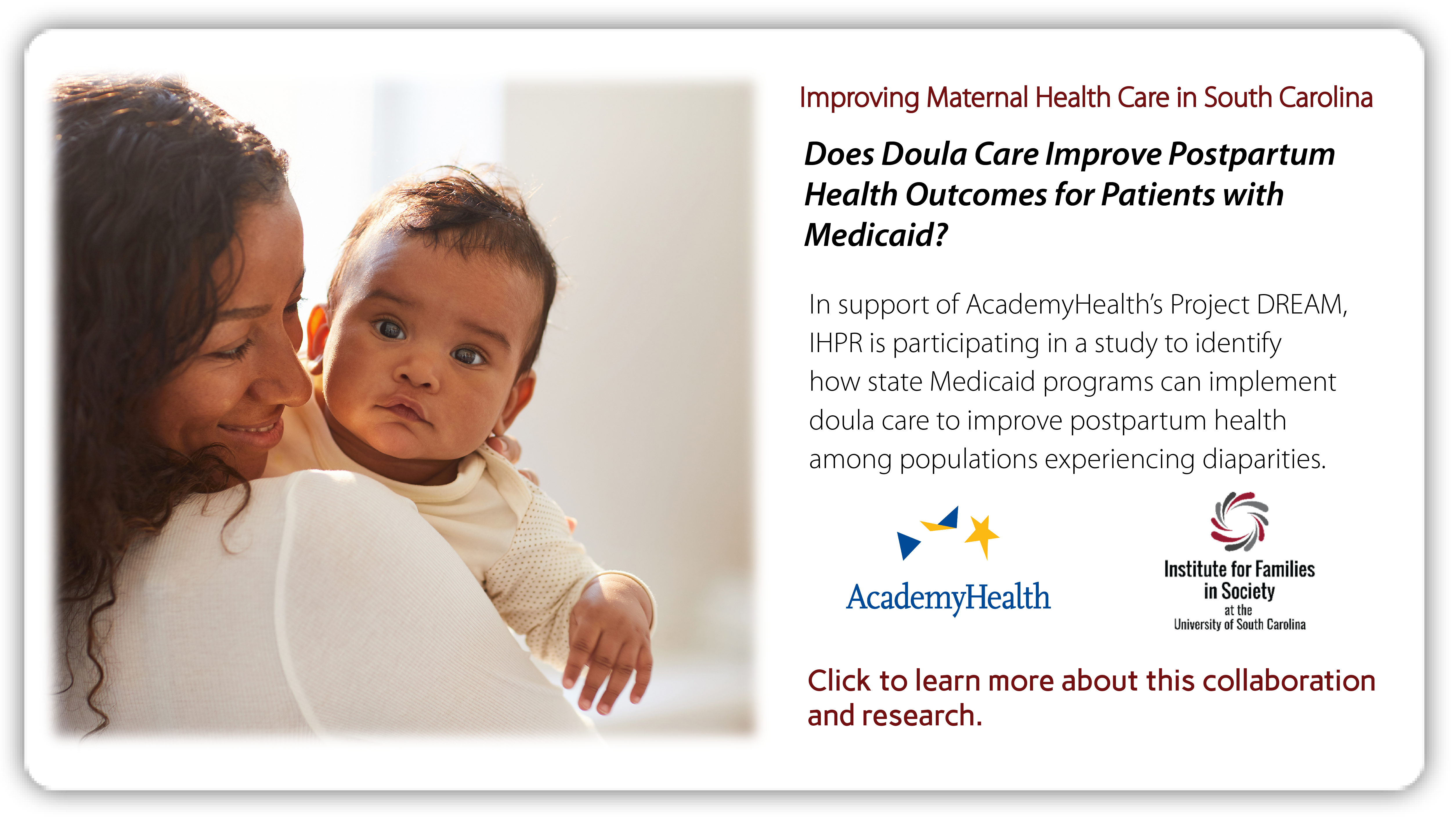Collaborative research partnership with AcademyHealth